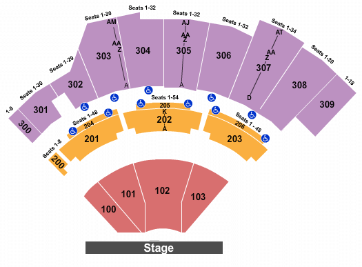 The Wharf Amphitheatre Coral Reefer Band Seating Chart
